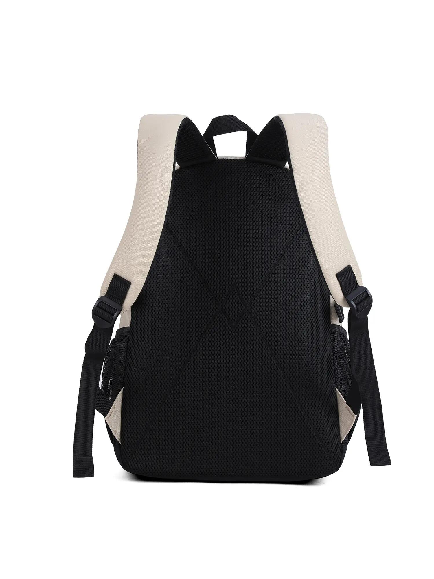 Unisex Batoh Aoking Černý se Zipem - Polyester Casual 29x45cm 4/6