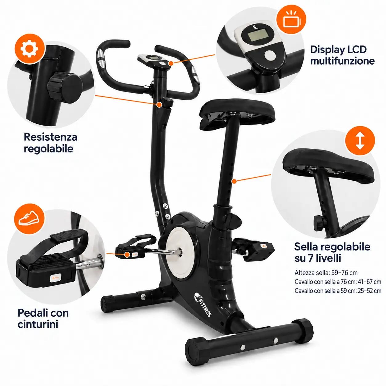 Bicicleta Estática Easy Belt - Fitness Indoor Compacta FF 3/6