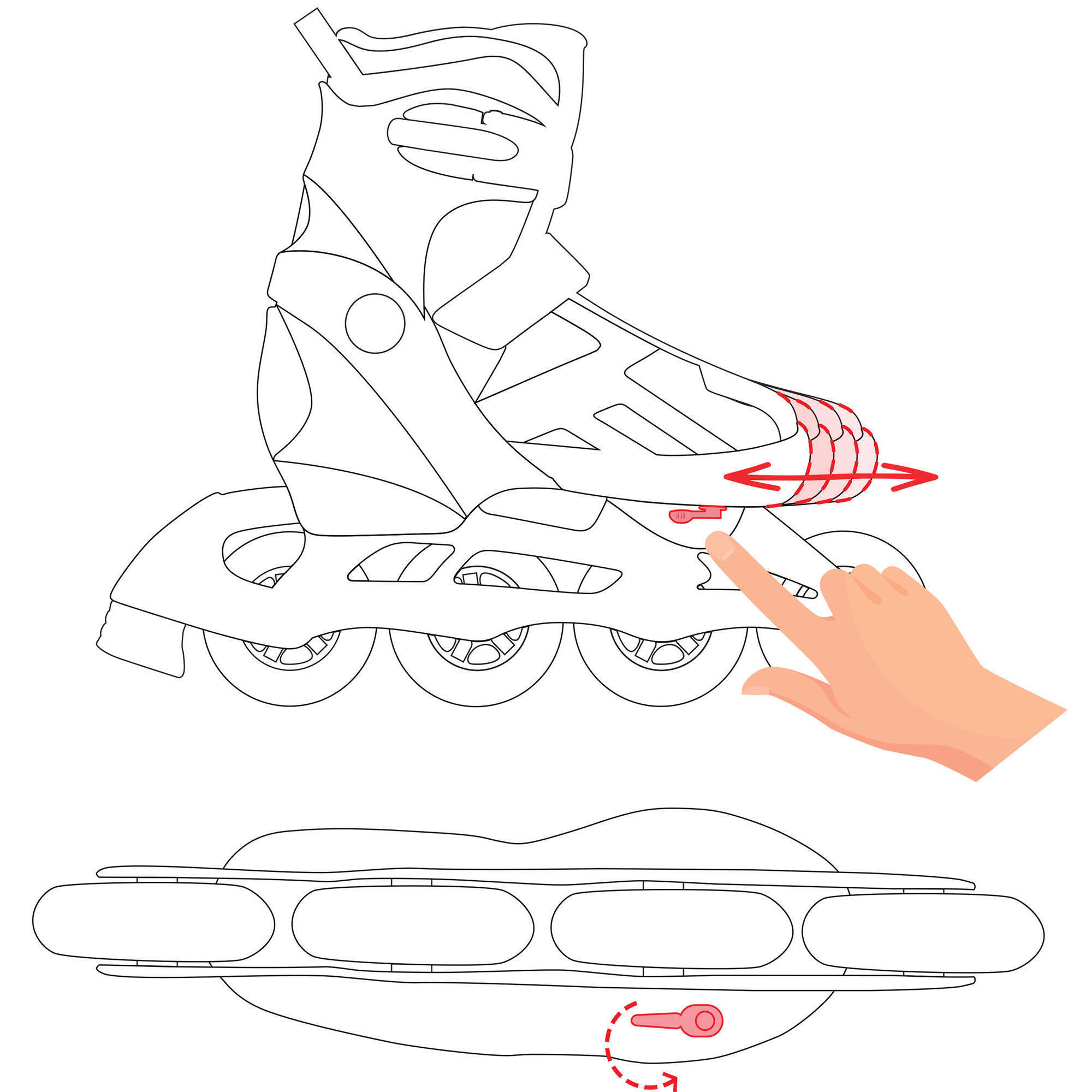Patins em Linha ajustável 3-em-1 Raven Princess 7/7
