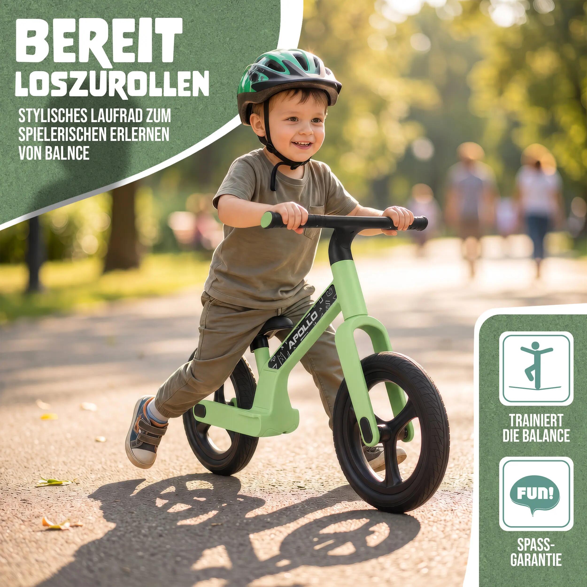 Bici senza pedali Bambini 2 anni luminosa Trailbuddy LED Verde 5/7