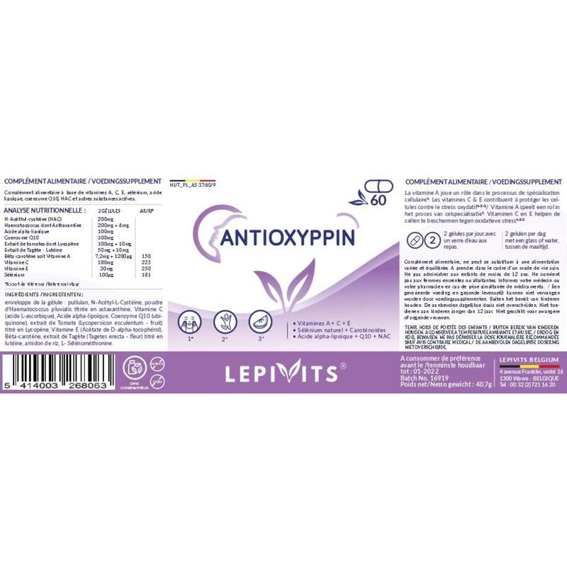 Antioxyppin - Synergie d'antioxydants - 60 gélules vegan