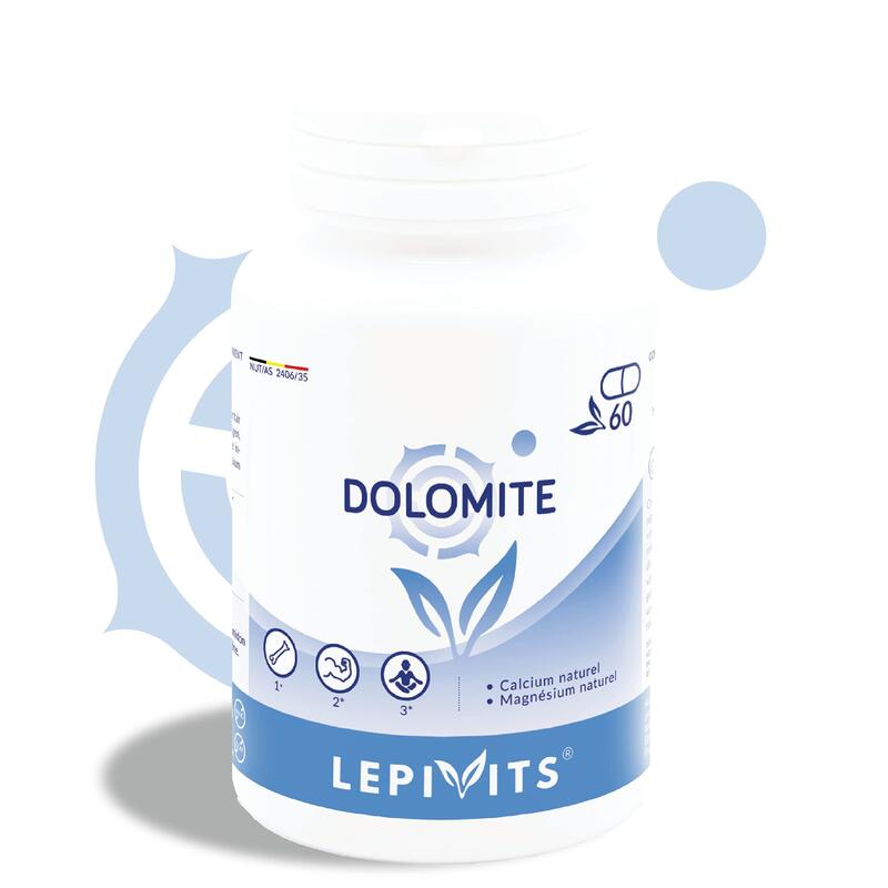 Dolomiet - Natuurlijk calcium en magnesium - 60 veganistische capsules
