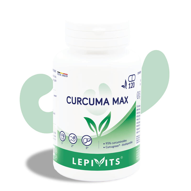 CURCUMA MAX - BREVETE “Curcugreen®” - 120 GELULES