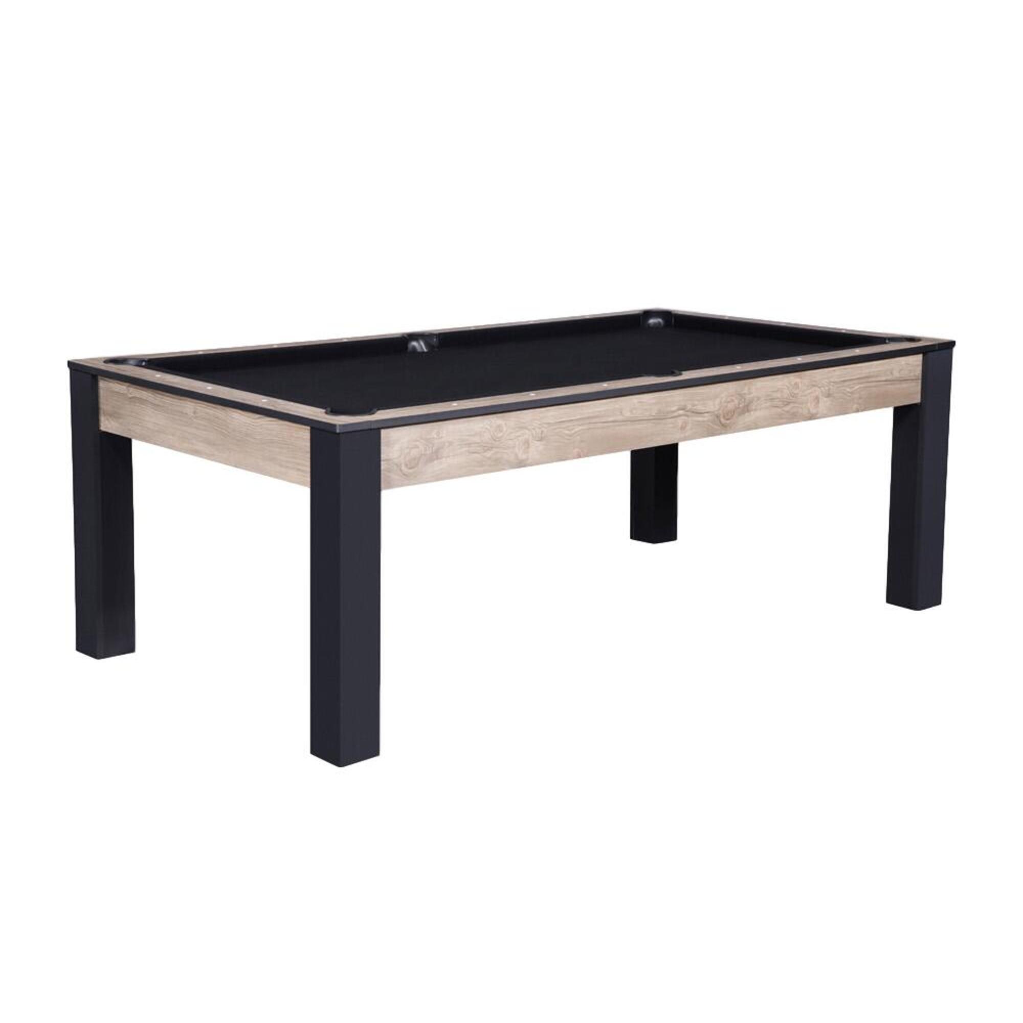 Billard Convertible Industriel 7 Ft Tapis Noir