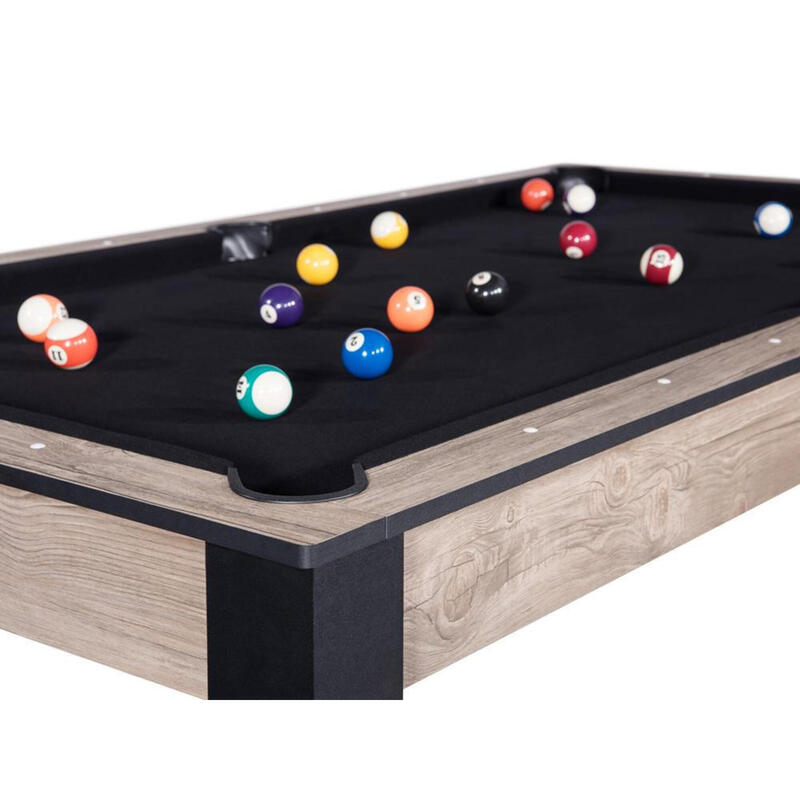 Billard convertible industriel 7 FT Tapis noir