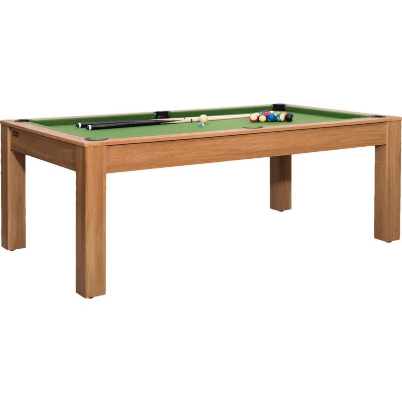 Table de billard convertible en table à manger 206cm - Noir