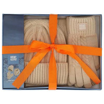 Giftset dames - muts + nekwarmer + handschoenen - burgundy