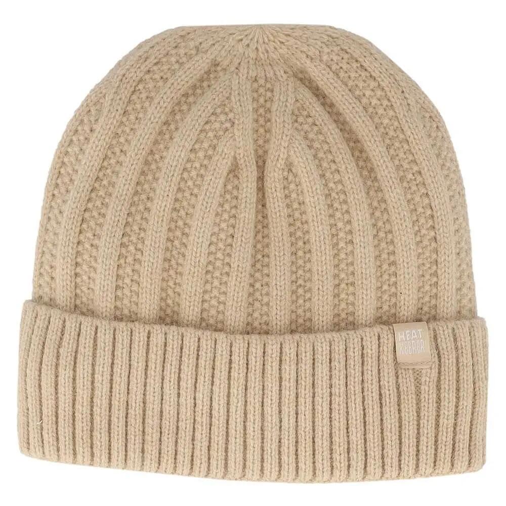 Coffret Cadeau Femme - Bonnet + Tour de Cou + Gants - Beige chiné 3/6