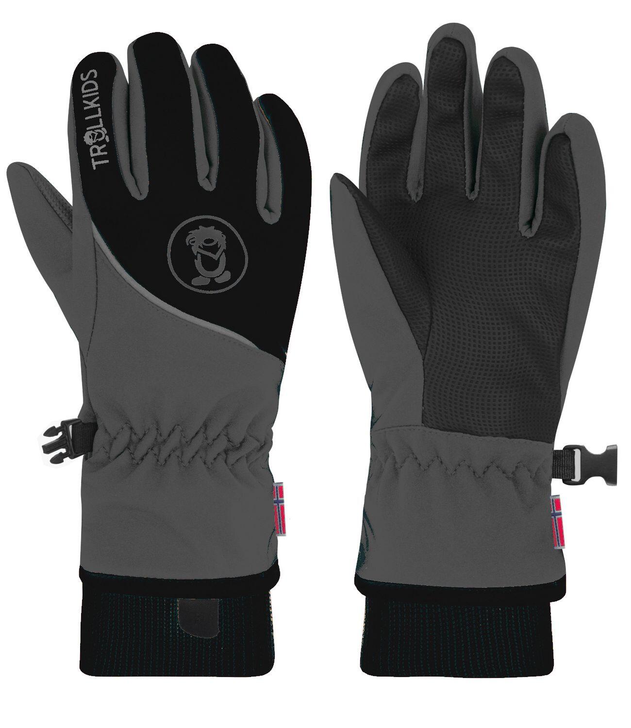 TROLLKIDS Kinder Handschuhe Trolltunga Anthrazit/Schwarz