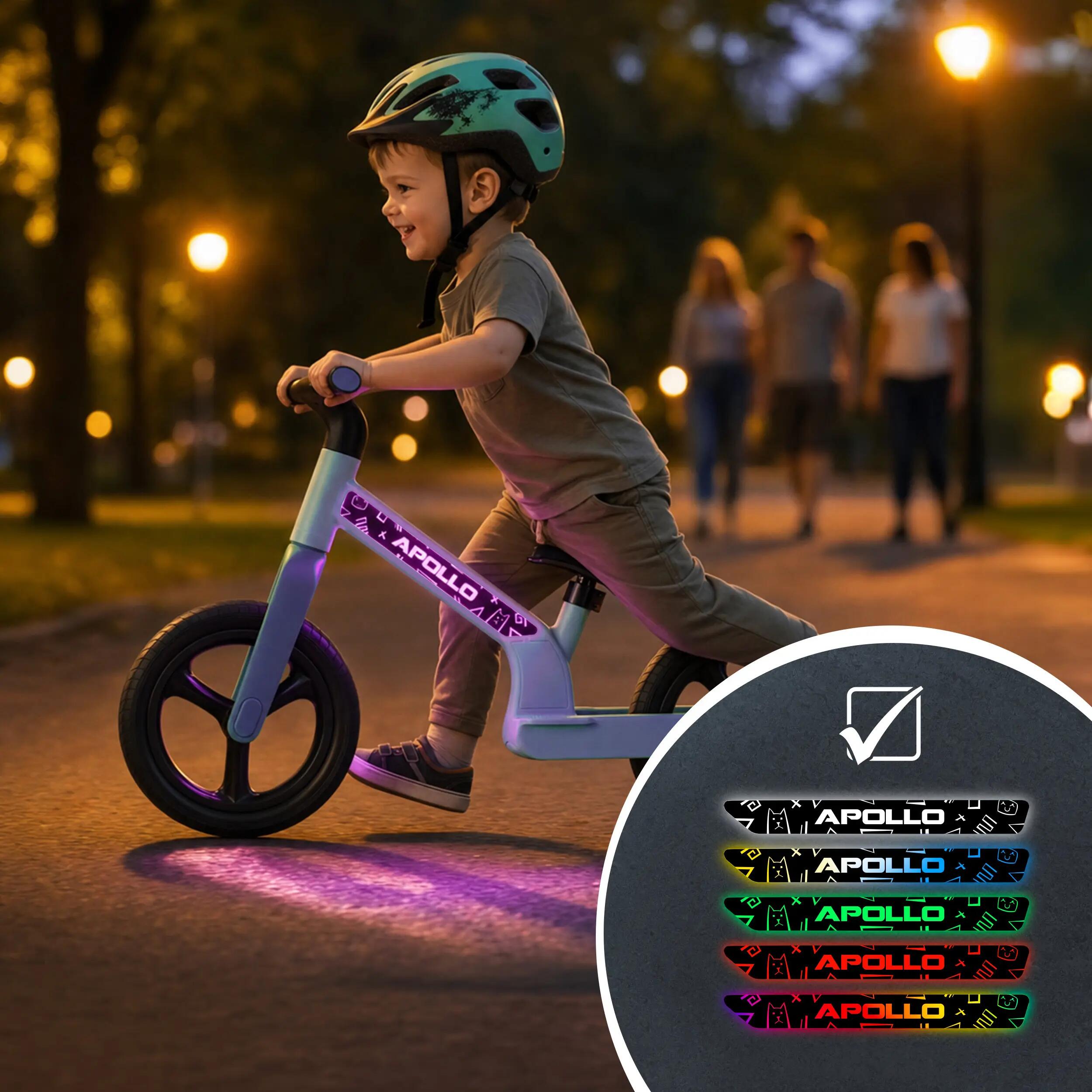 Loopfiets Kinderen Trailbuddy LED 12 inch vanaf 2 jaar Blauw 6/7