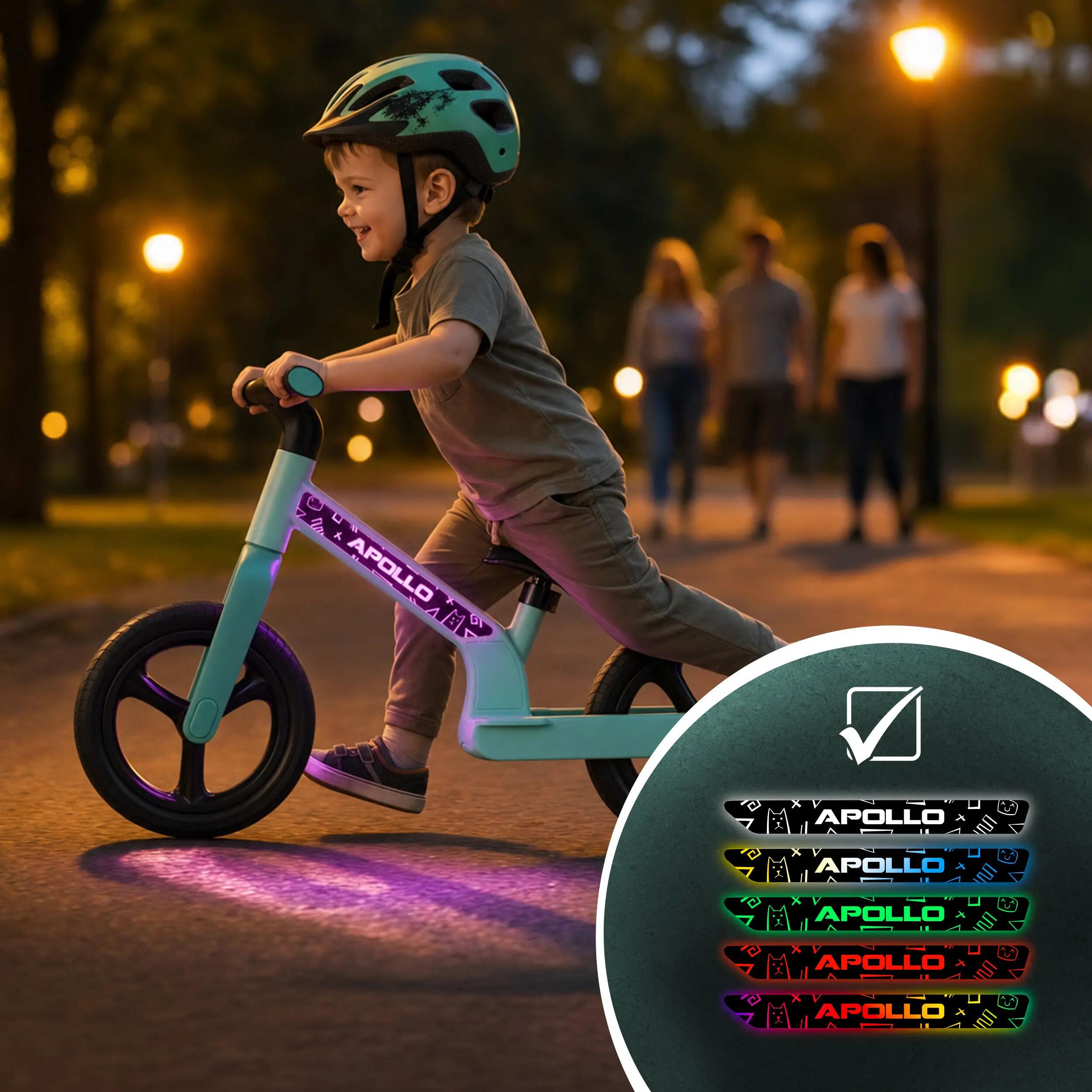 Loopfiets Kinderen Trailbuddy LED 12 inch vanaf 2 jaar Mint 6/7