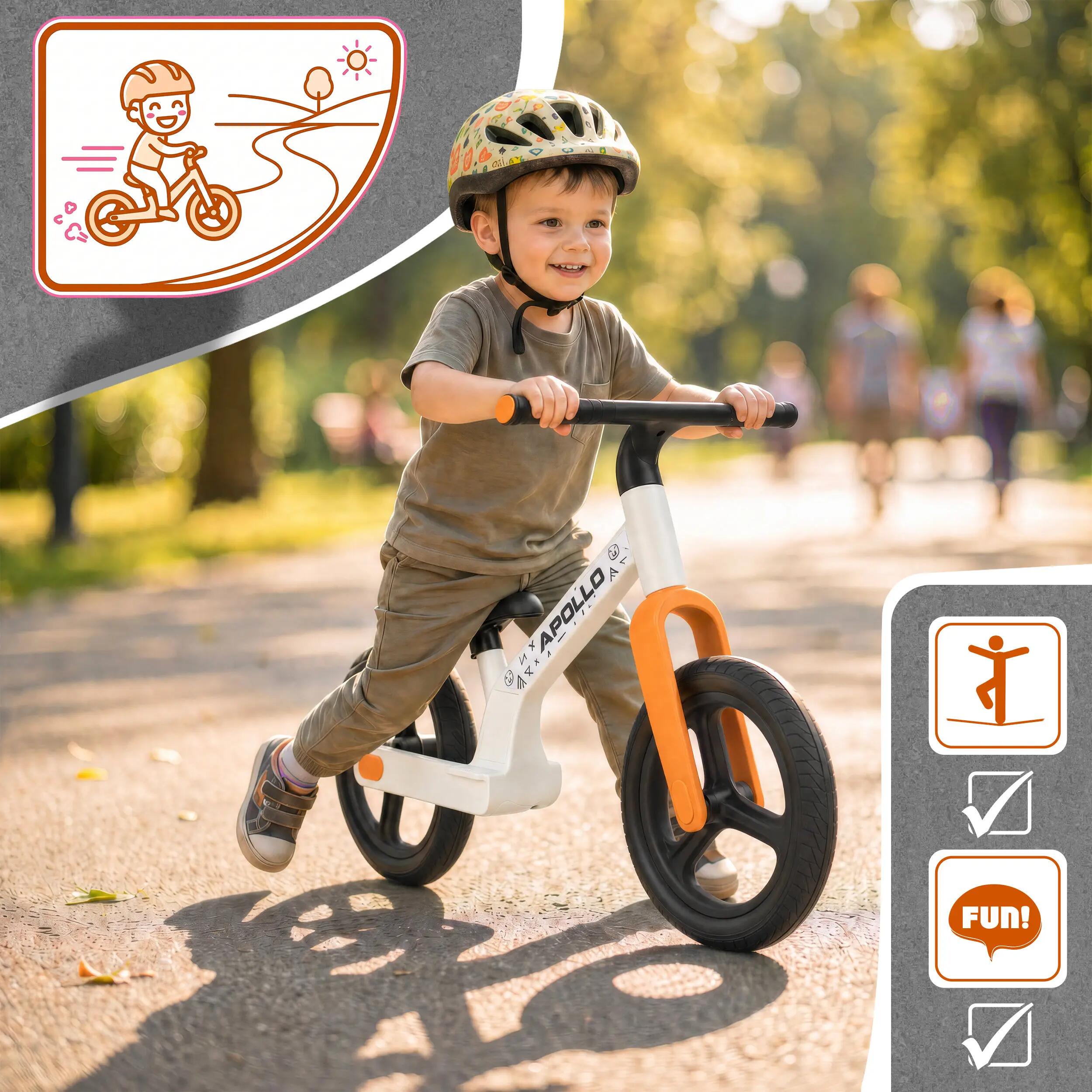 Bici senza pedali Bambini 2 anni luminosa Trailbuddy LED Bianco 5/7