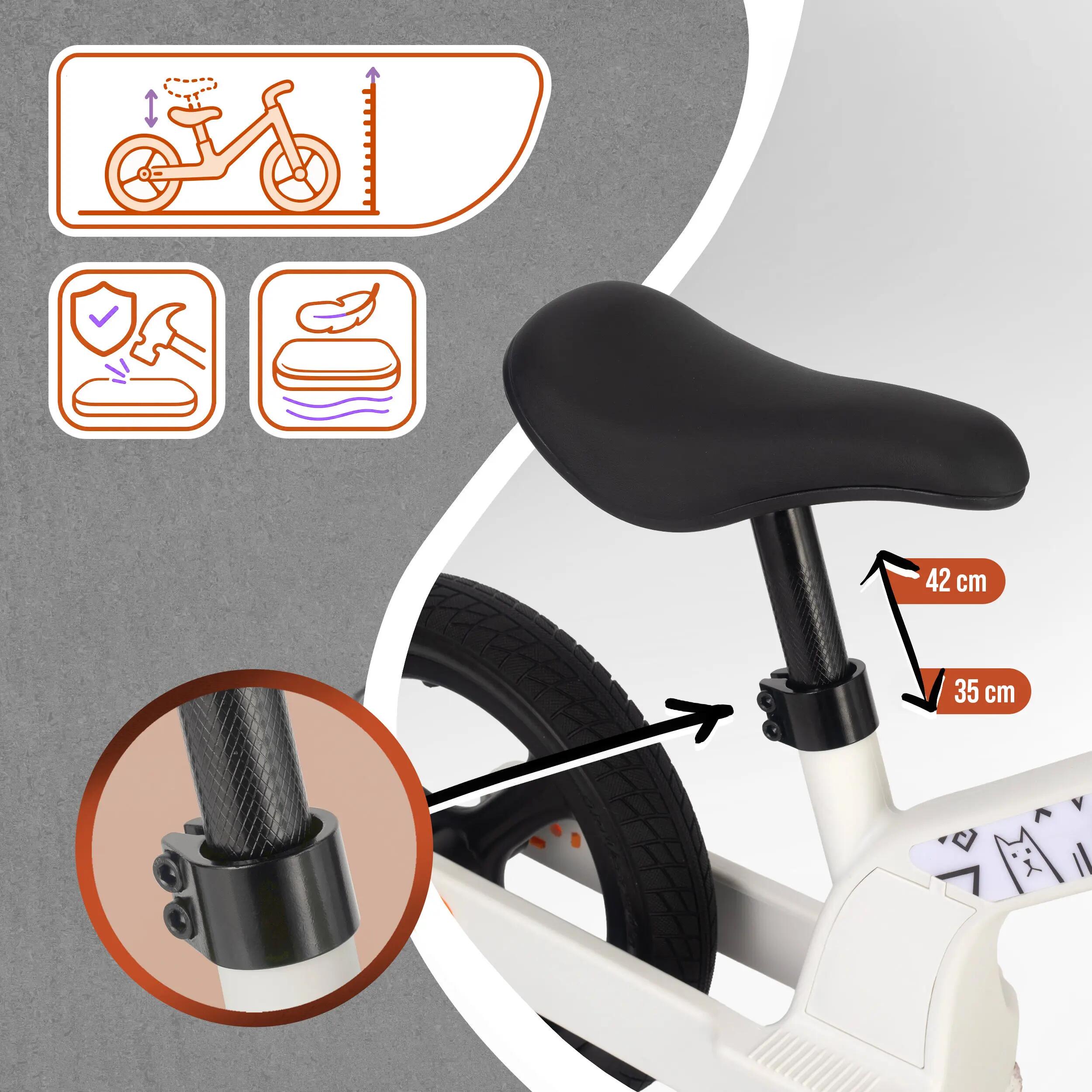 Bici senza pedali Bambini 2 anni luminosa Trailbuddy LED Bianco 3/7