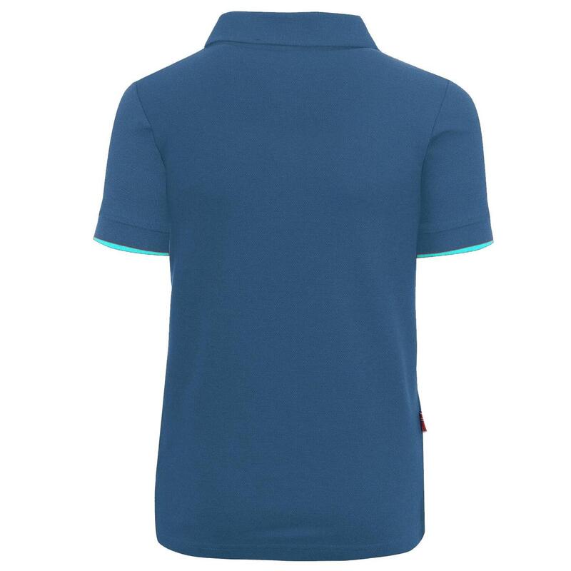 Kinder Poloshirt Bergen XT Mitternachtsblau / Minze dunkel