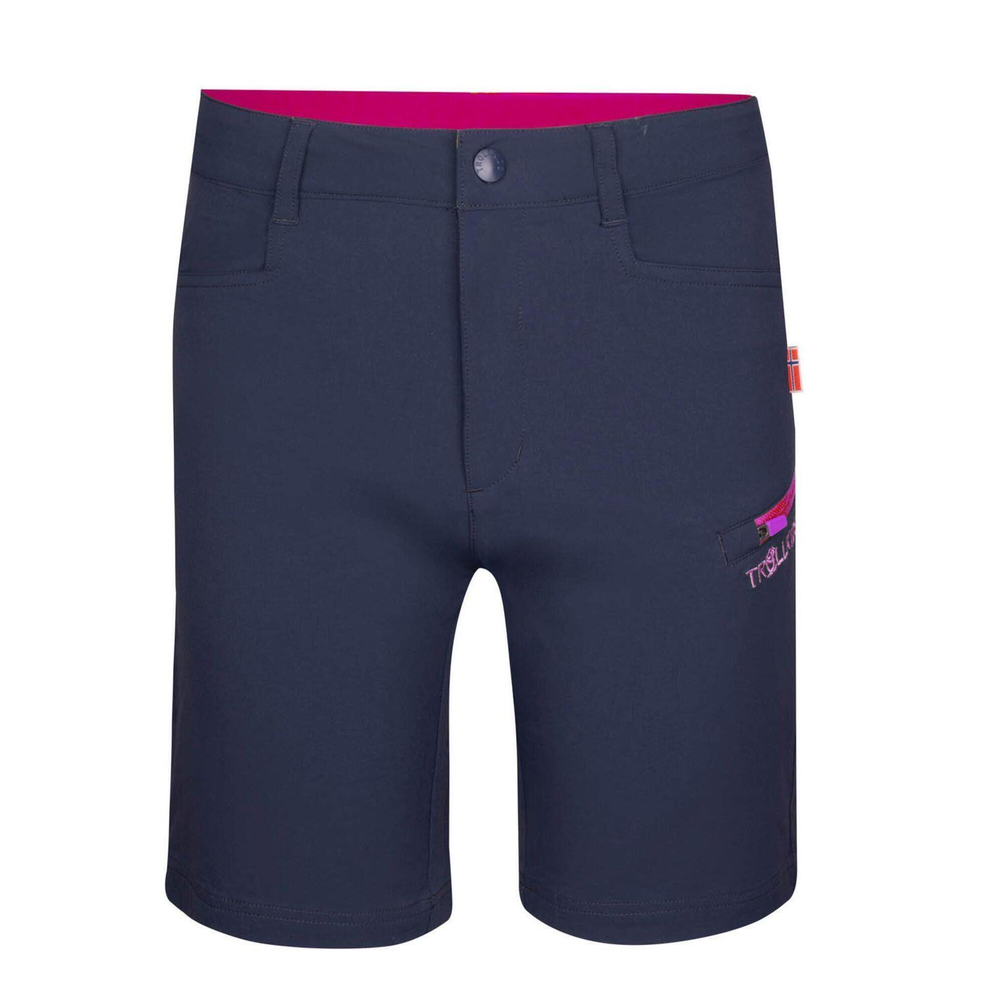 TROLLKIDS Kinder Shorts Haugesund Marineblau/Magenta
