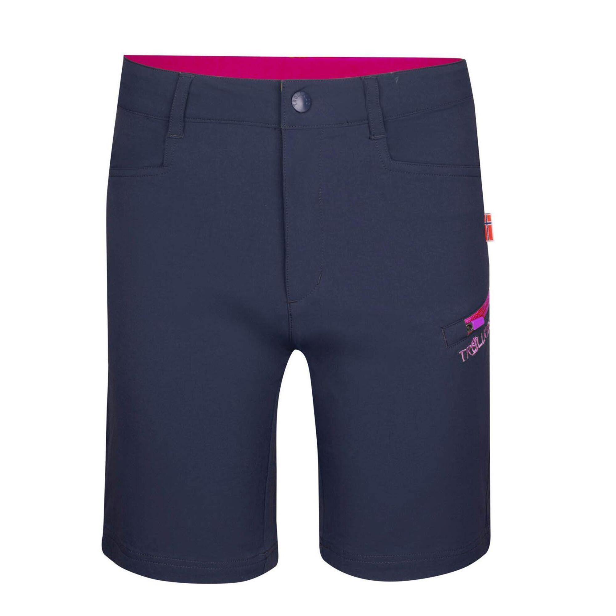 Pantaloncini da bambino Haugesund blu navy/magenta