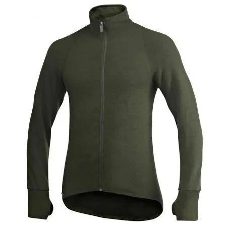 Woolpower Merino Mid Layer Full Zip Jacket 400 - Olivgrün