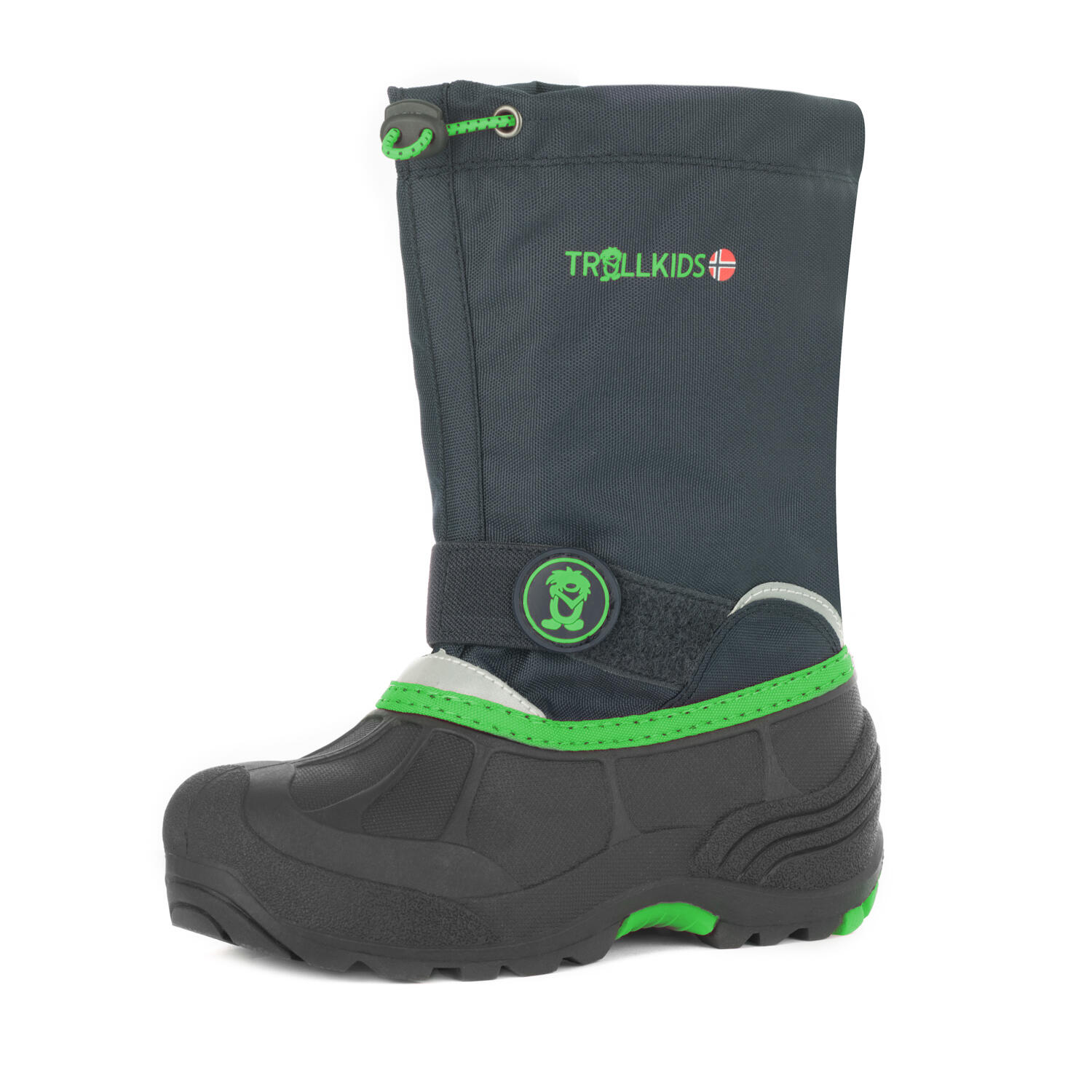 Trollkids - Enfants Chaussures D'Hiver Telemark Xt Bleu marine / Vert Vipère - Bottes - Bleu|vert - 31 - Decathlon