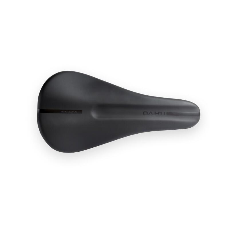 Selim de bicicleta feito à mão Essax Oahu - Cromada - Largura 140mm Preto