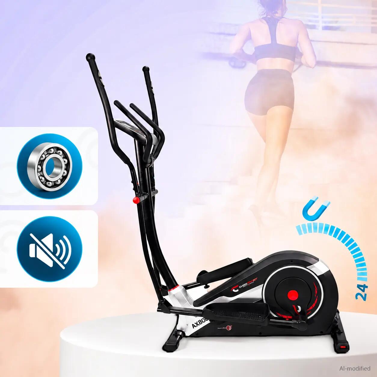 Crosstrainer tot 150 kg - Bluetooth - LCD - 24 standen - stil - AX 8000 2/7