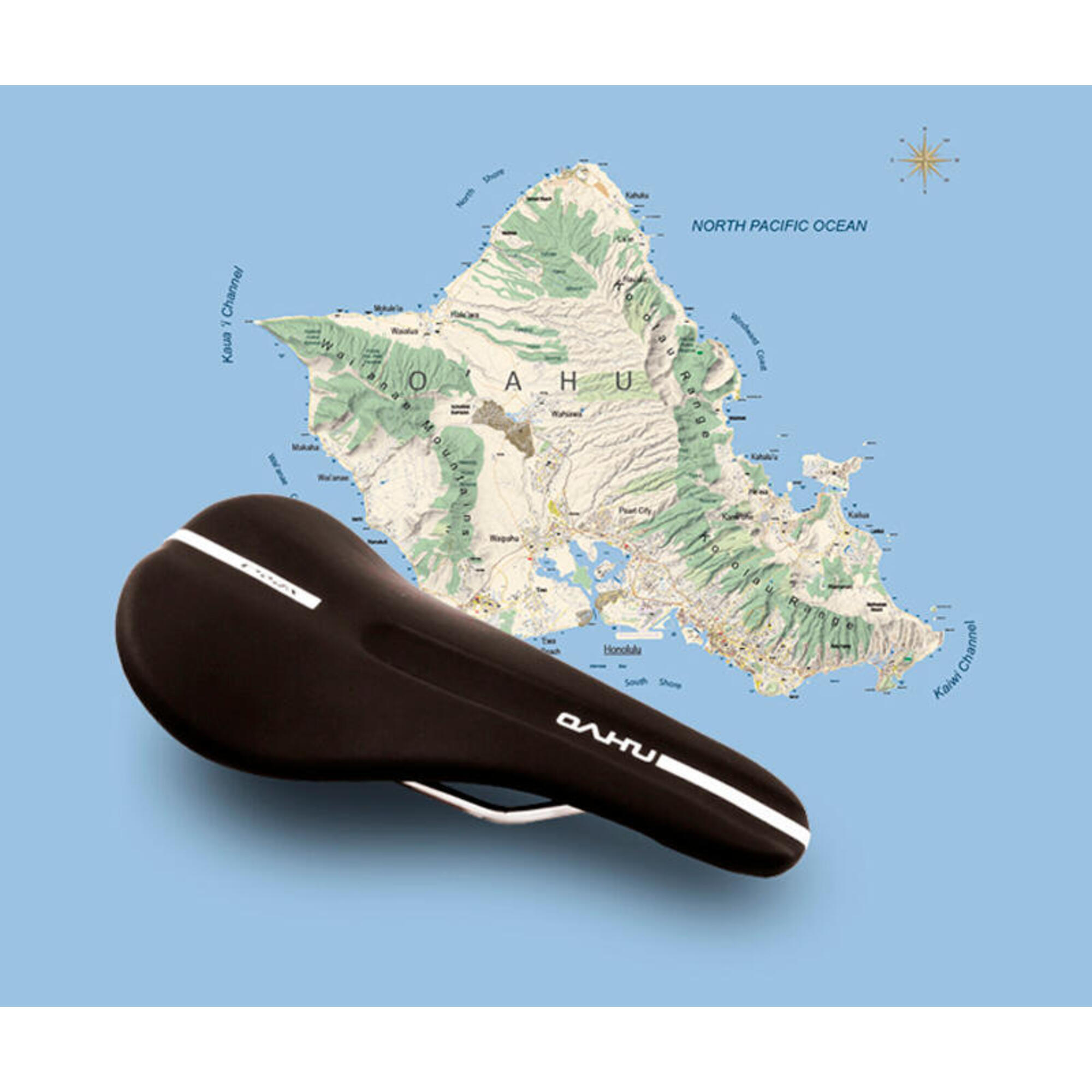 Selle de vélo fabriquée à la main Essax Oahu - Chrome - 140mm noir