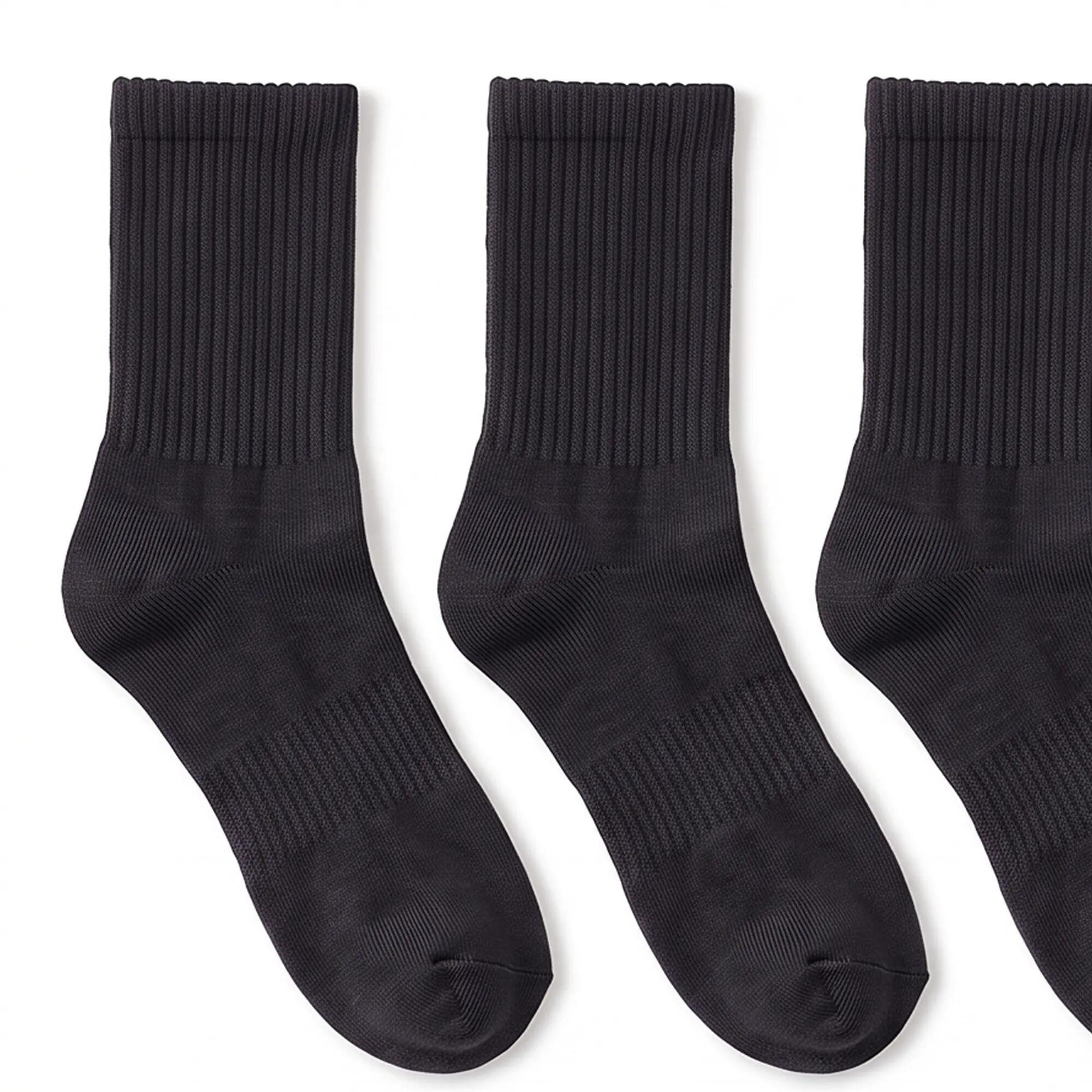 Damen Herren Fitness Sportsocken halbhoch mit Rippschaft kurze Socken 6 Paar 7/7