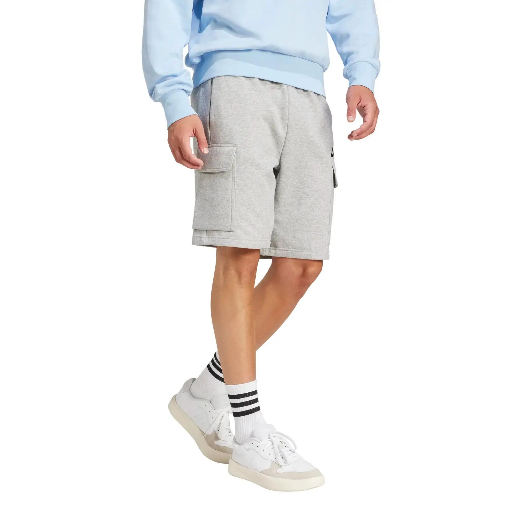 Pantalón corto cargo adidas Essentials Feelcozy Fleece 3/6