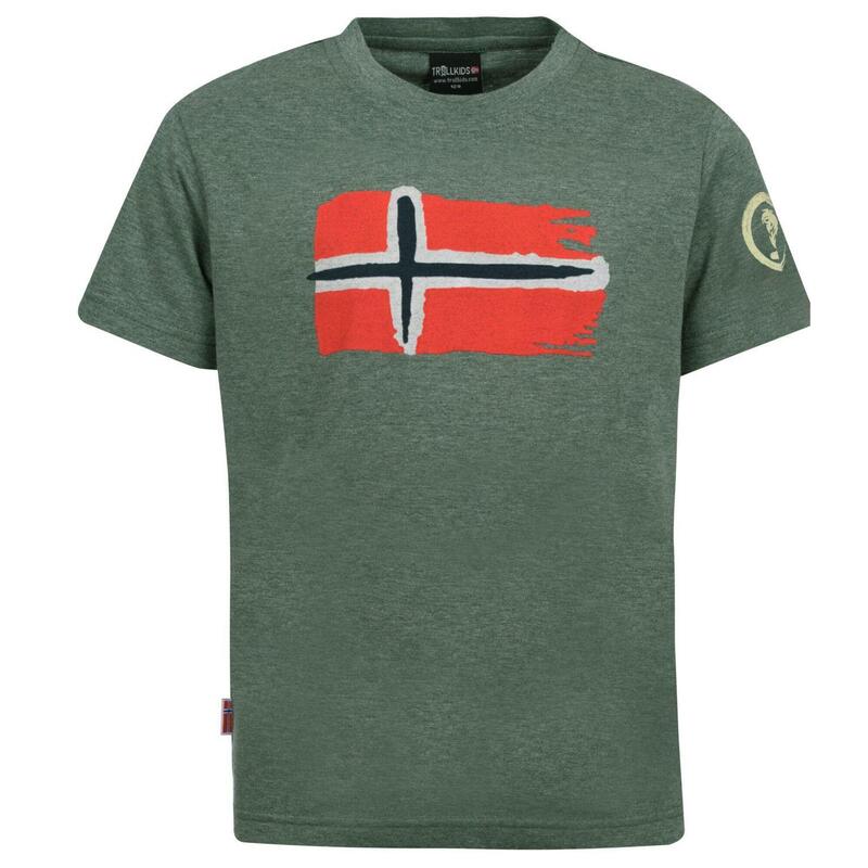 Kinder T-Shirt Oslo Khakigrün