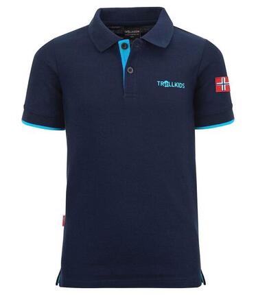Polo Bergen XT pour enfants bleu marine / bleu moyen
