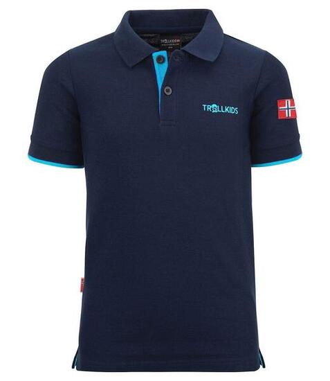 Polo Bergen XT pour enfants bleu marine / bleu moyen