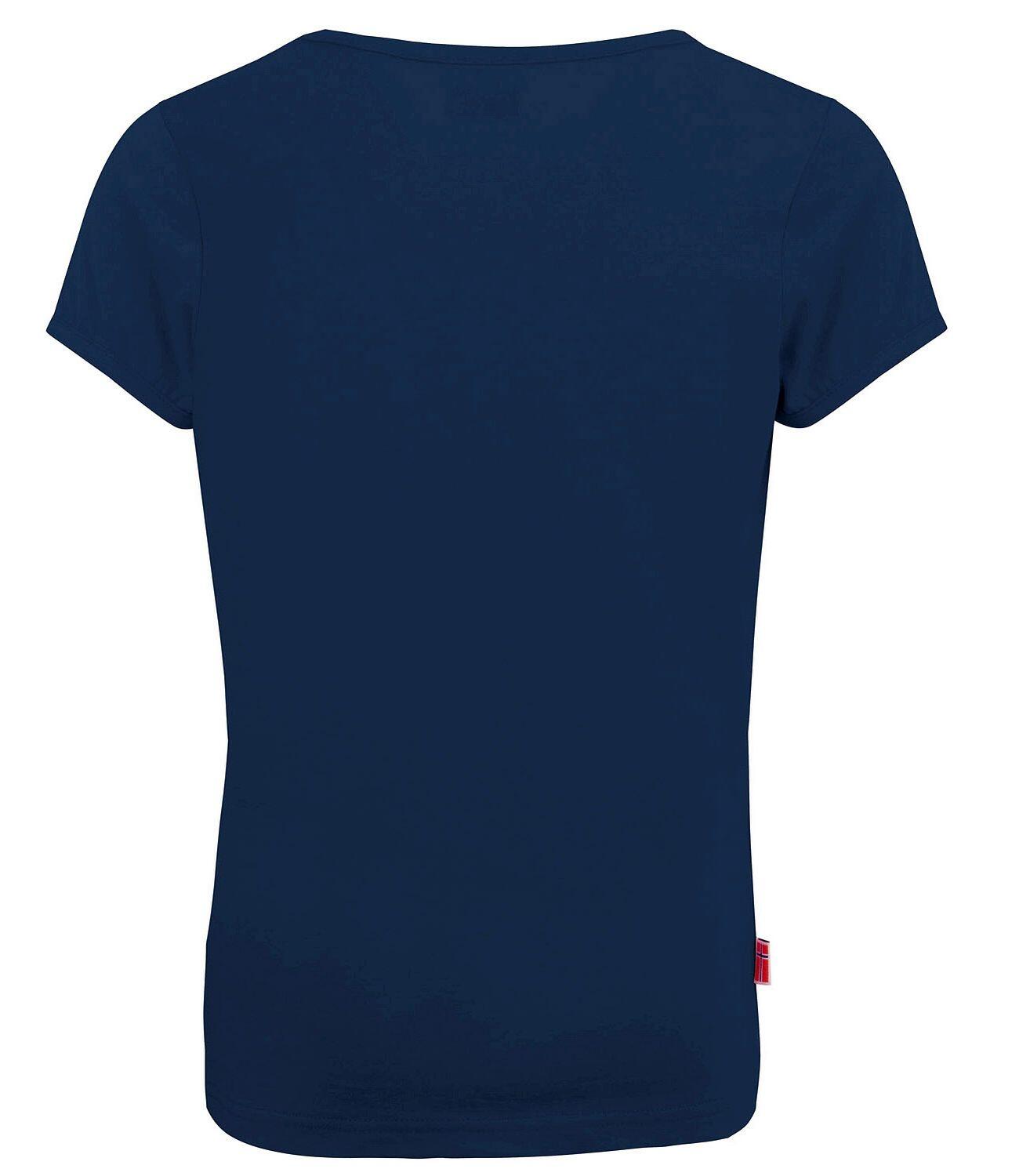 Mädchen T-Shirt Mädchen Logo Marineblau / Magenta 2/3