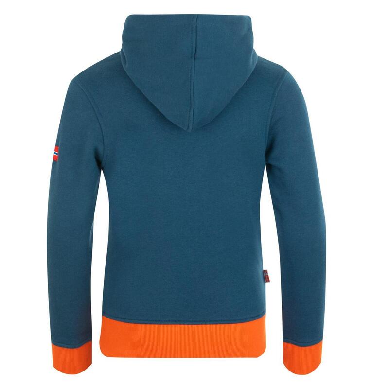 Sweat à capuche enfant Lillehammer Mystik Bleu / Orange