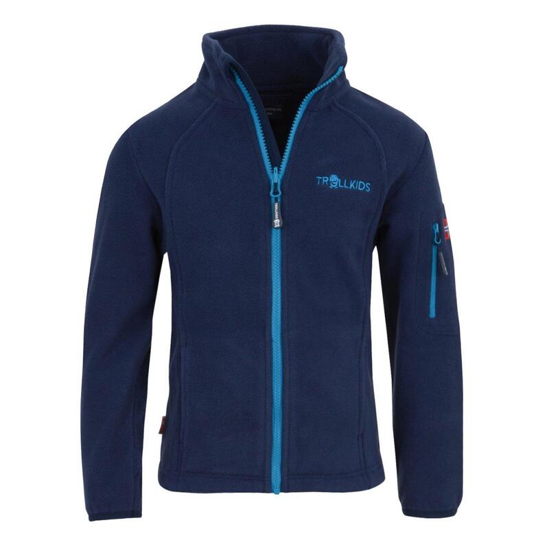 Kinder Fleece Jacke Arendal PRO Marineblau / Mittelblau