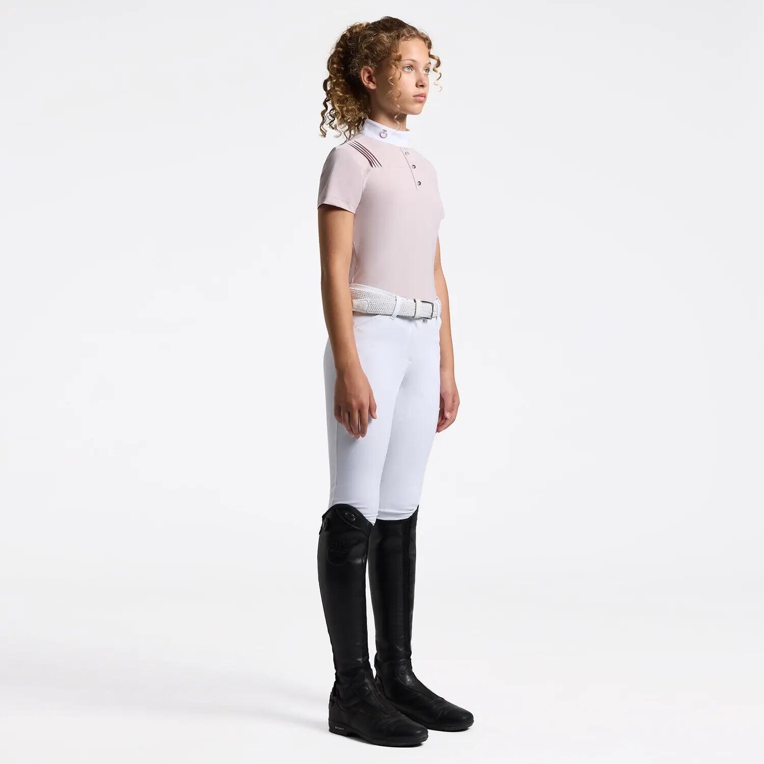 Cavalleria Toscana Wedstrijdshirt Pleated Kids Violet Ice - 3/3