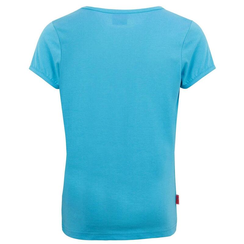 Mädchen T-Shirt Mädchen Logo Hellblau / Pink