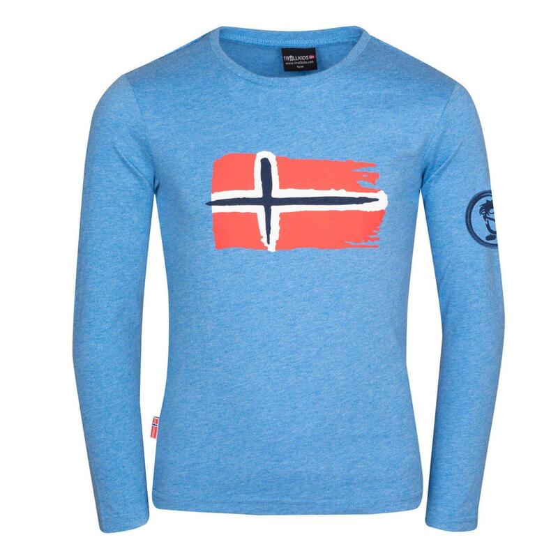 Kinder Longsleeve Oslo Mittelblau