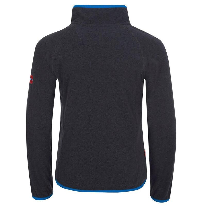 Kinder Fleece-Pullover Nordland Anthrazit