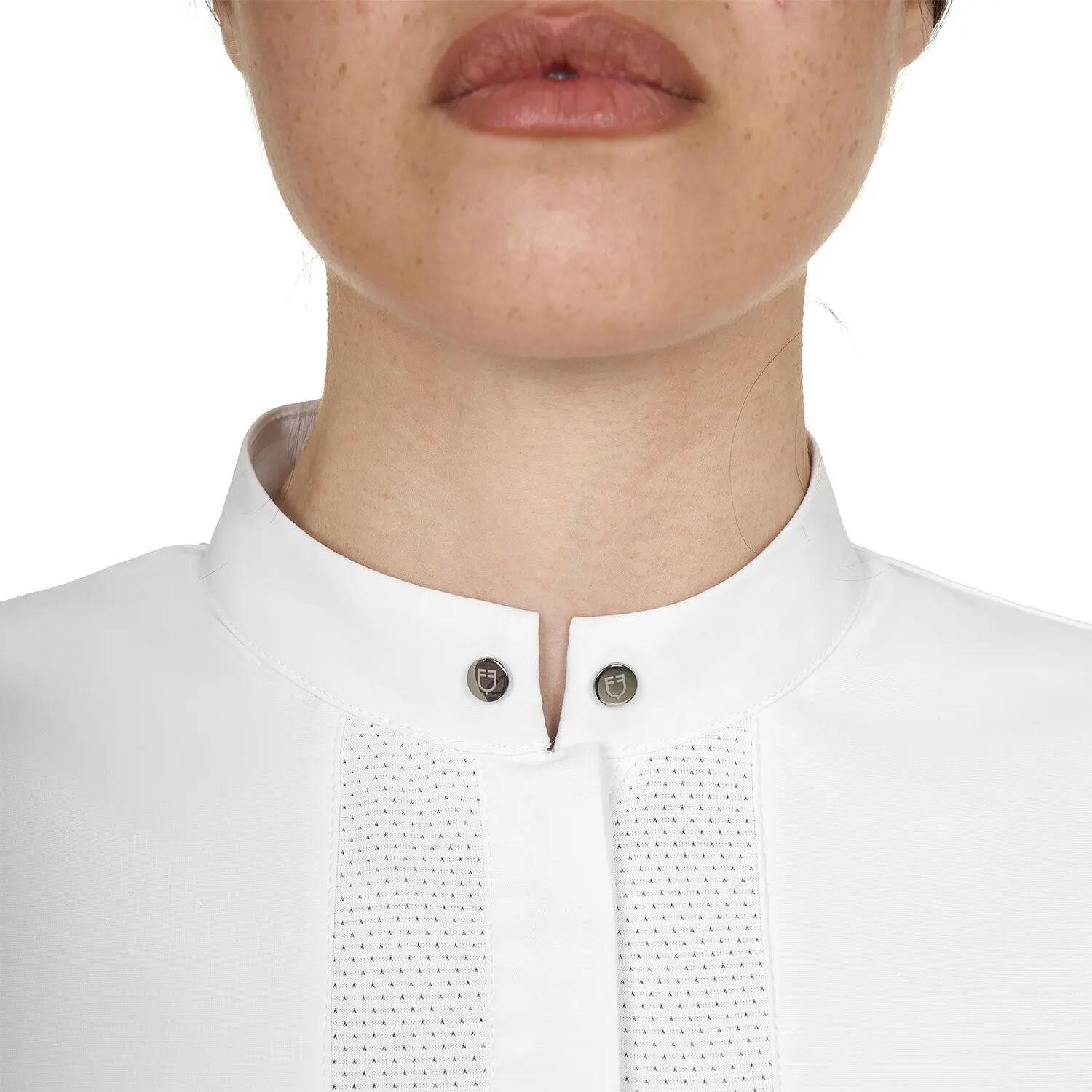 Equestro Wedstrijdshirt Dames Wit - 4/6