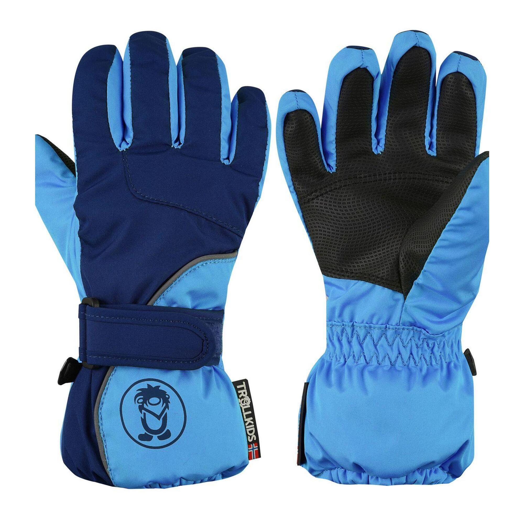 TROLLKIDS Kinder Fingerhandschuh Troll Marineblau / Mittelblau