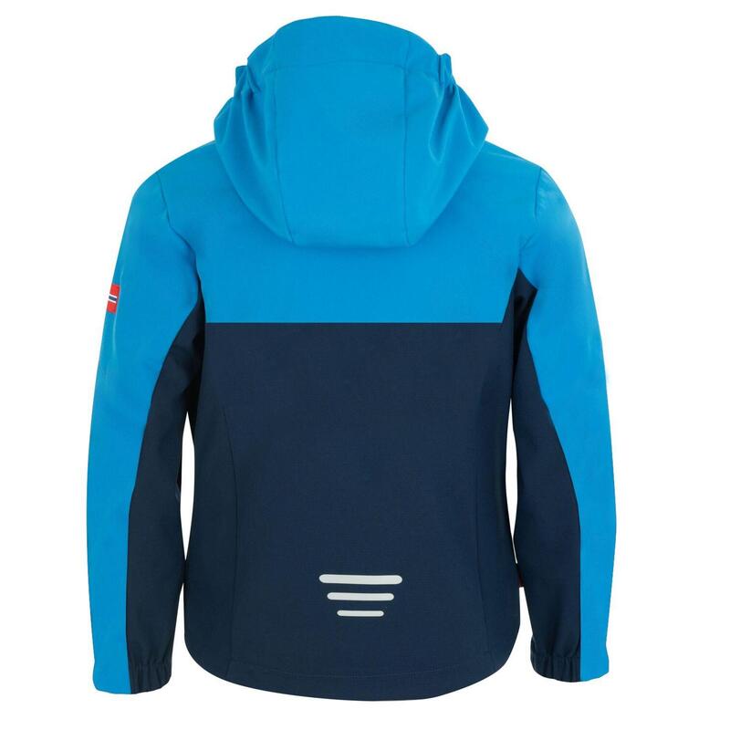 Veste enfant Kristiansand déperlante bleu marine/vert