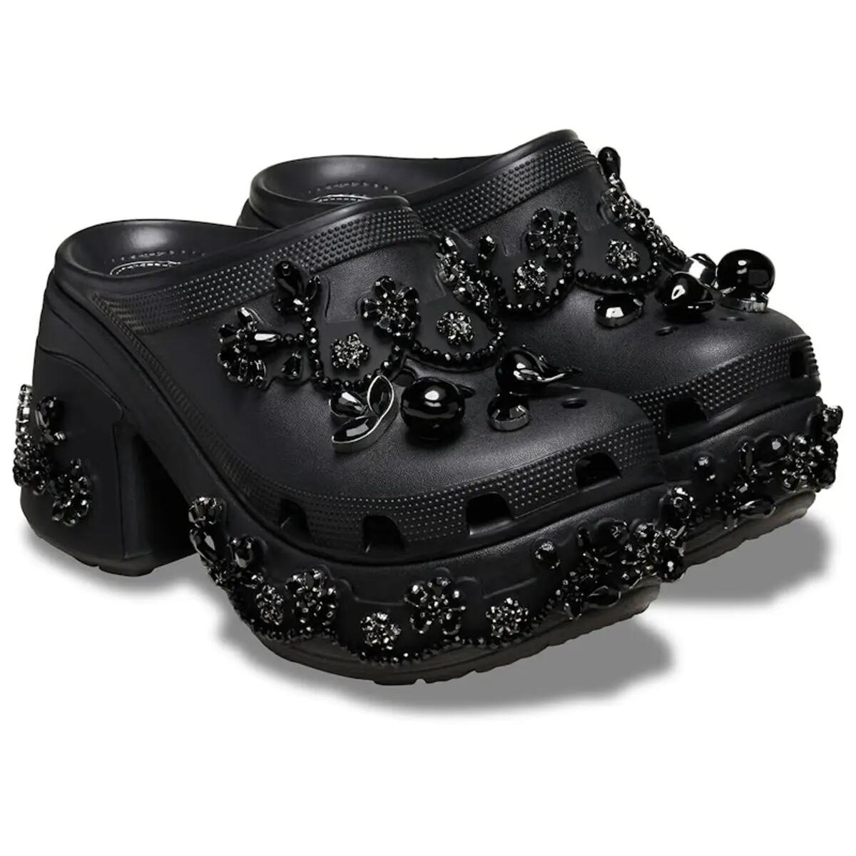 Crocs Siren Clog Simone Rocha Black 2/3