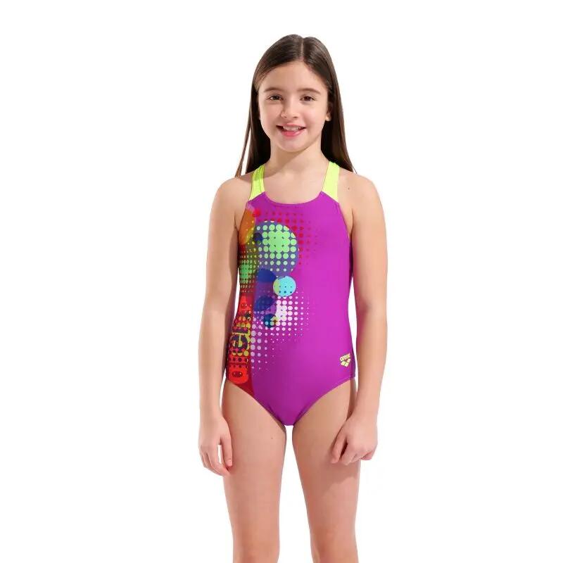 Kostium kąpielowy dziewczęcy Arena Dots 960 Swim Pro 5/7