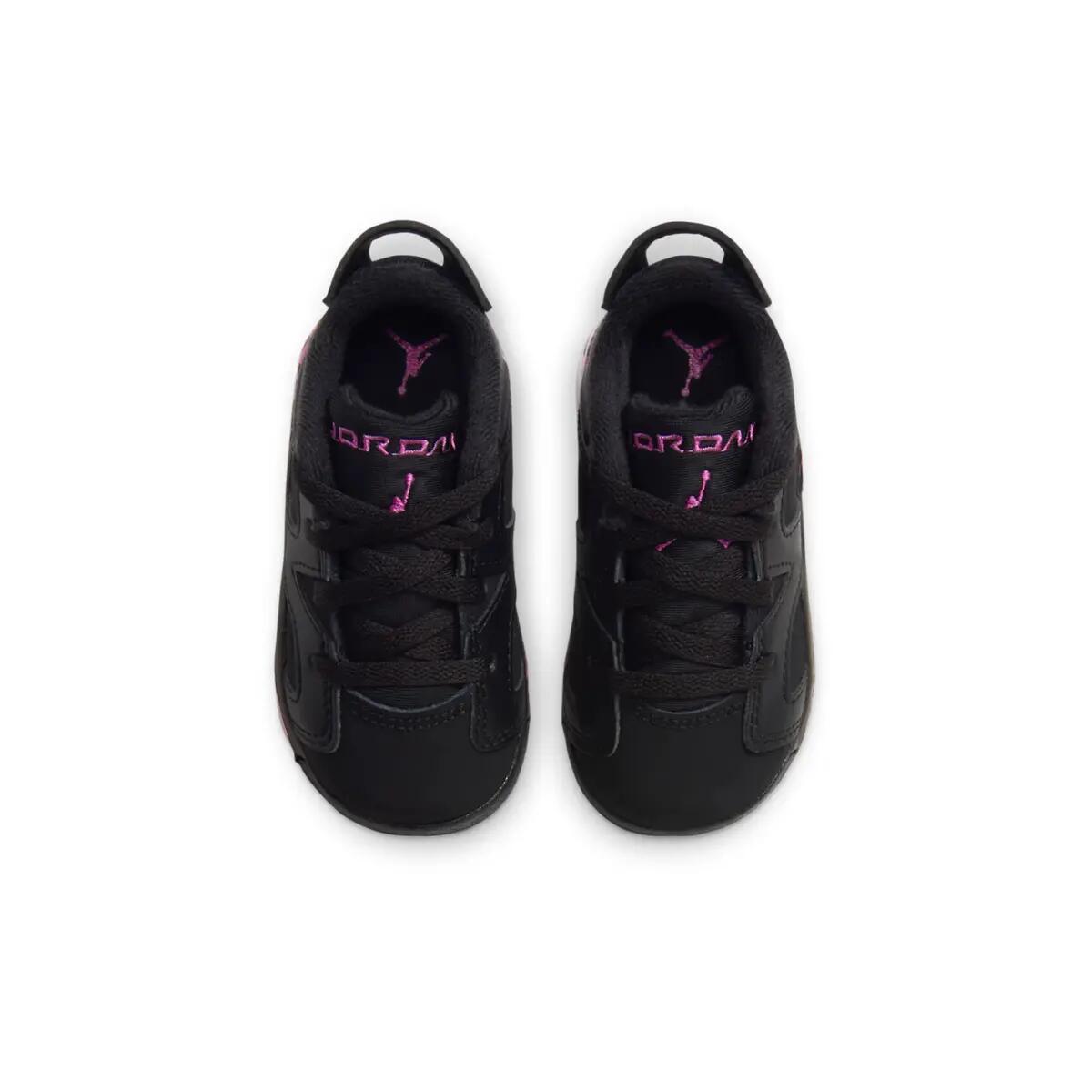 Jordan 6 Retro Low Black Fierce Pink (TD) 4/6