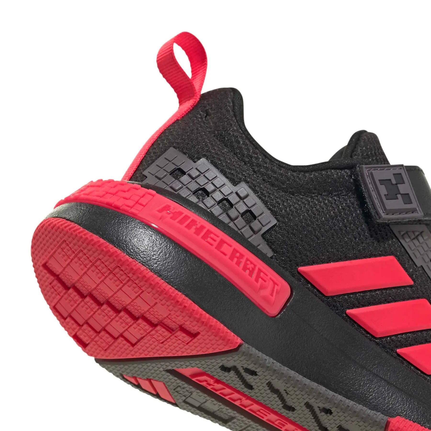 Scarpe bambino adidas minecraft pro - nero/rosso 7/7