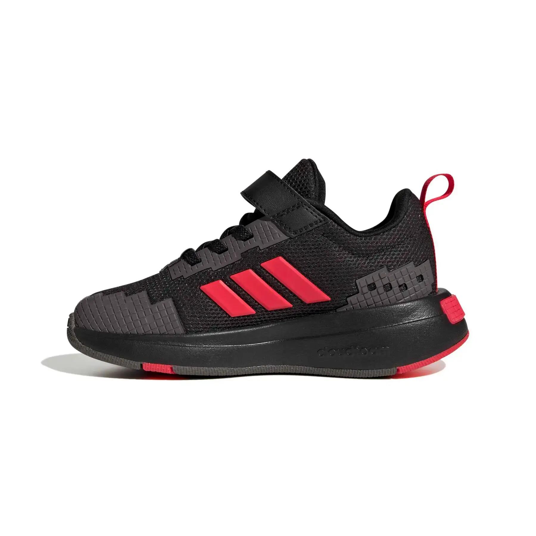 Scarpe bambino adidas minecraft pro - nero/rosso 6/7