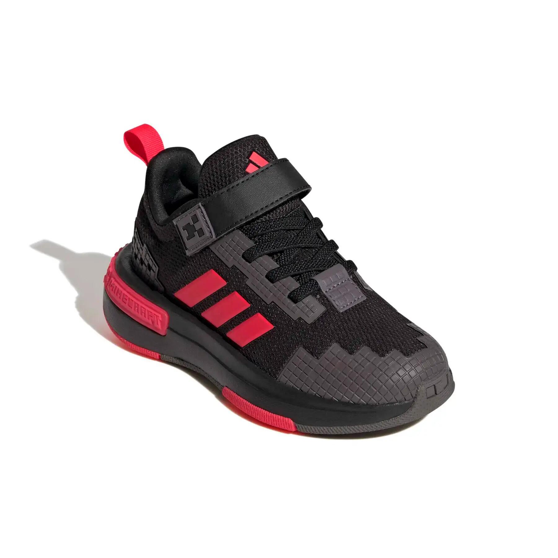 Scarpe bambino adidas minecraft pro - nero/rosso 2/7