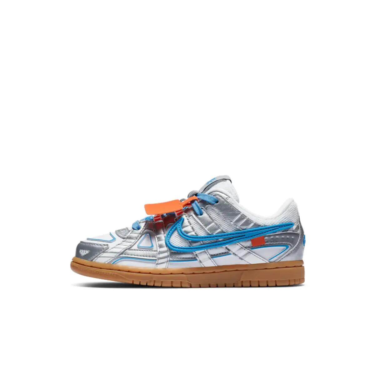Nike Air Rubber Dunk Off-White University Blue (PS) 2/6