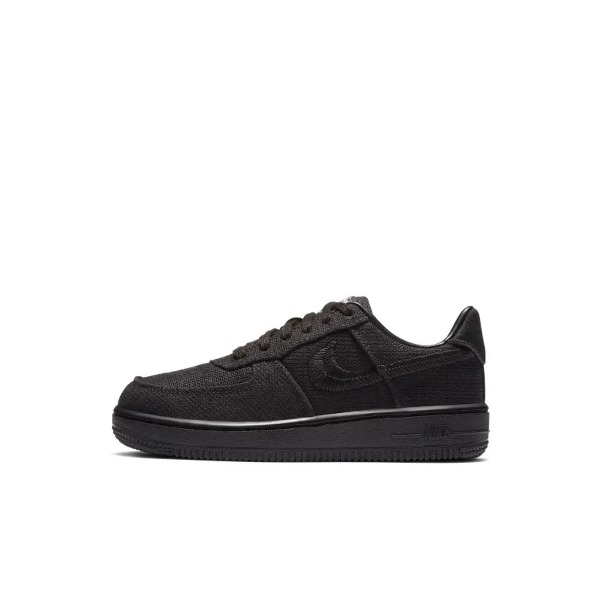 Nike Air Force 1 Low Stussy Black (PS) 3/6