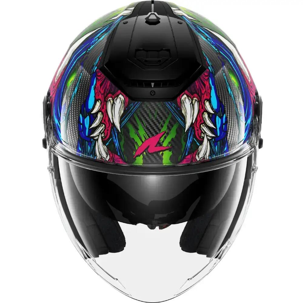 Kask motocyklowy Jet Shark RS Carbon Shaytan 2/3