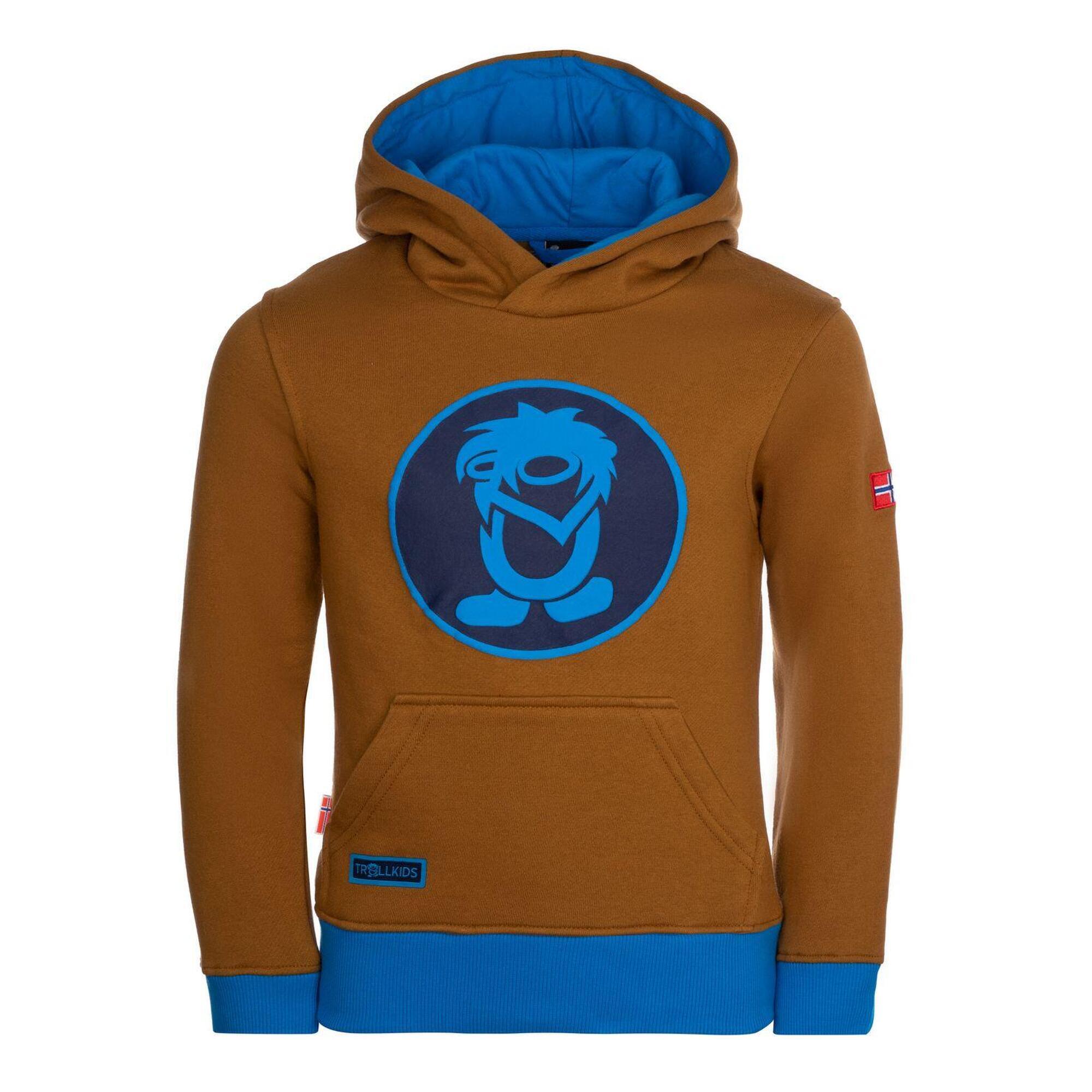 Children's hoodie Troll Bronze/Azure blue/Navy